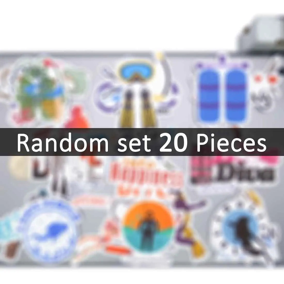 20/30/50Pieces Scuba Diving Underwater Adventure Travel Stickers for Scrapbook Phone Luggage Motorcycle Car Bike Laptop Sticker
