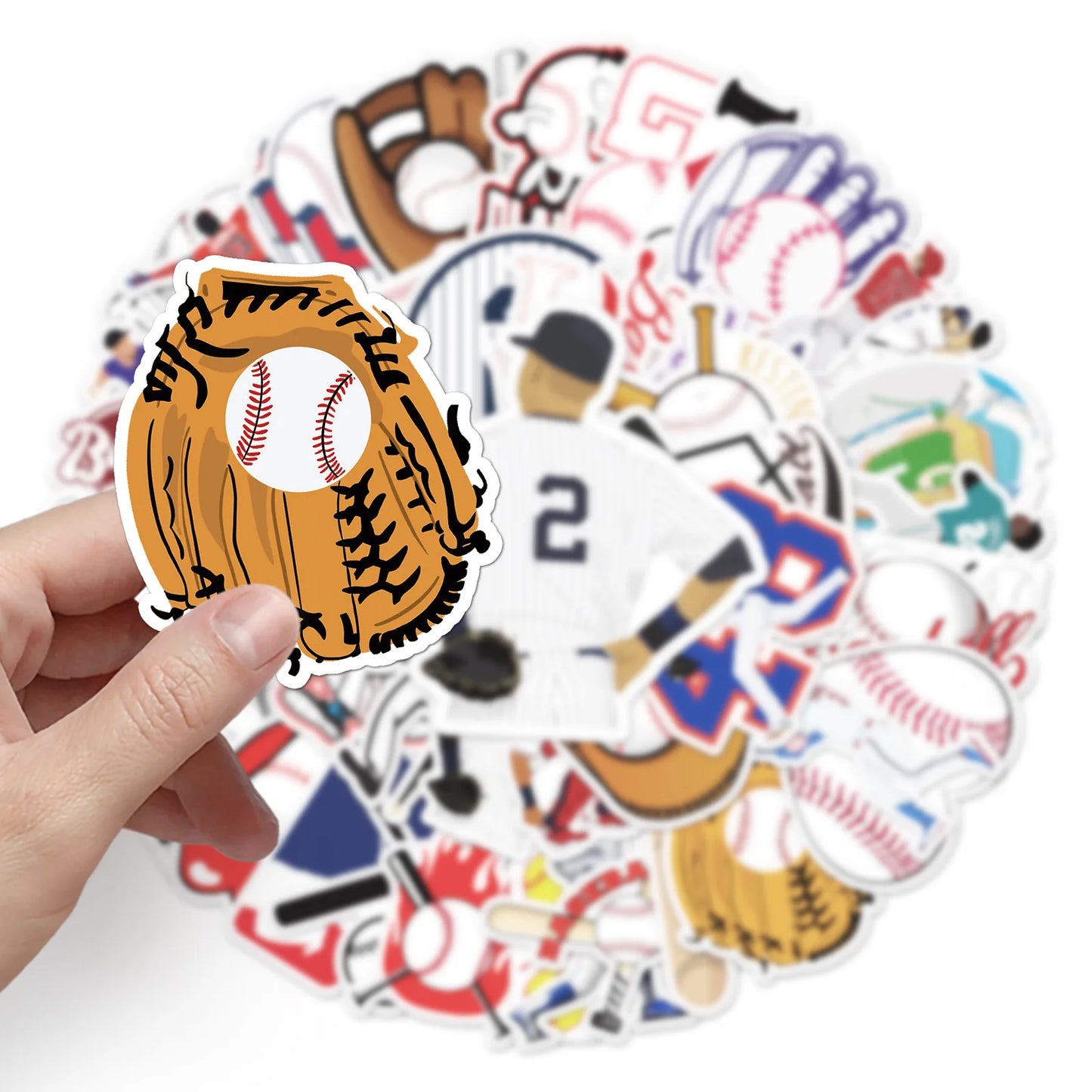 50Pcs Baseball Sports Series Graffiti Stickers Suitable for Laptop Helmets Desktop Decoration DIY Stickers Toys Wholesale