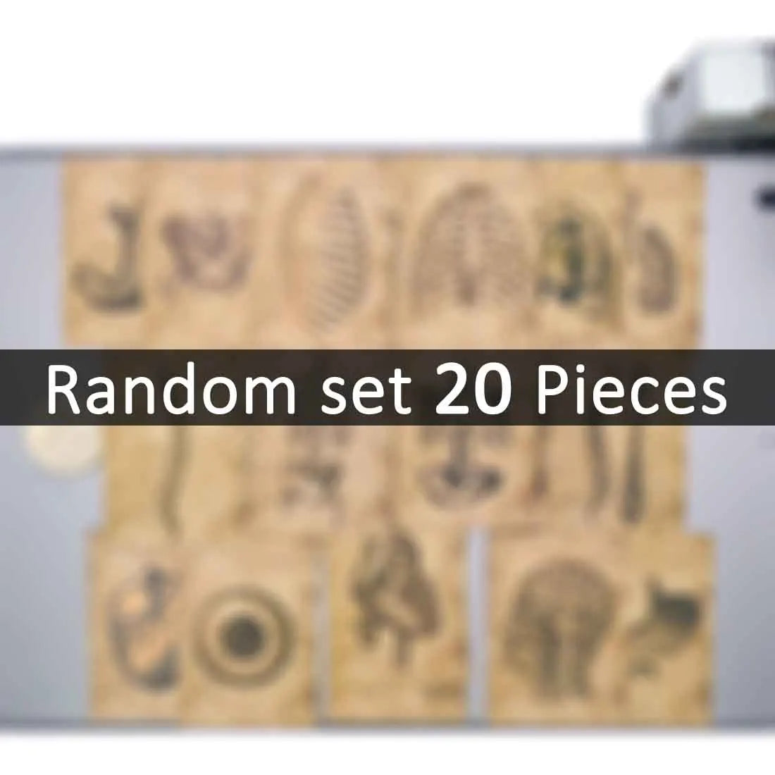 20/30/56Pieces Anatomy Sketch Skeleton Skull Muscle Viscera Retro Parchment Stickers for Scrapbook Luggage Phone Laptop Sticker