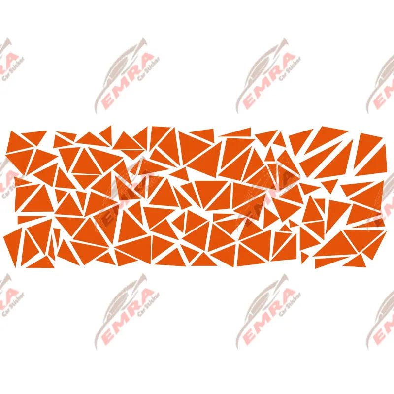 Triangle Car Sticker Decoration Side External Accessories Camouflage Kit Wrap Camo Tuning Styling Waterproof Vinyl Decals