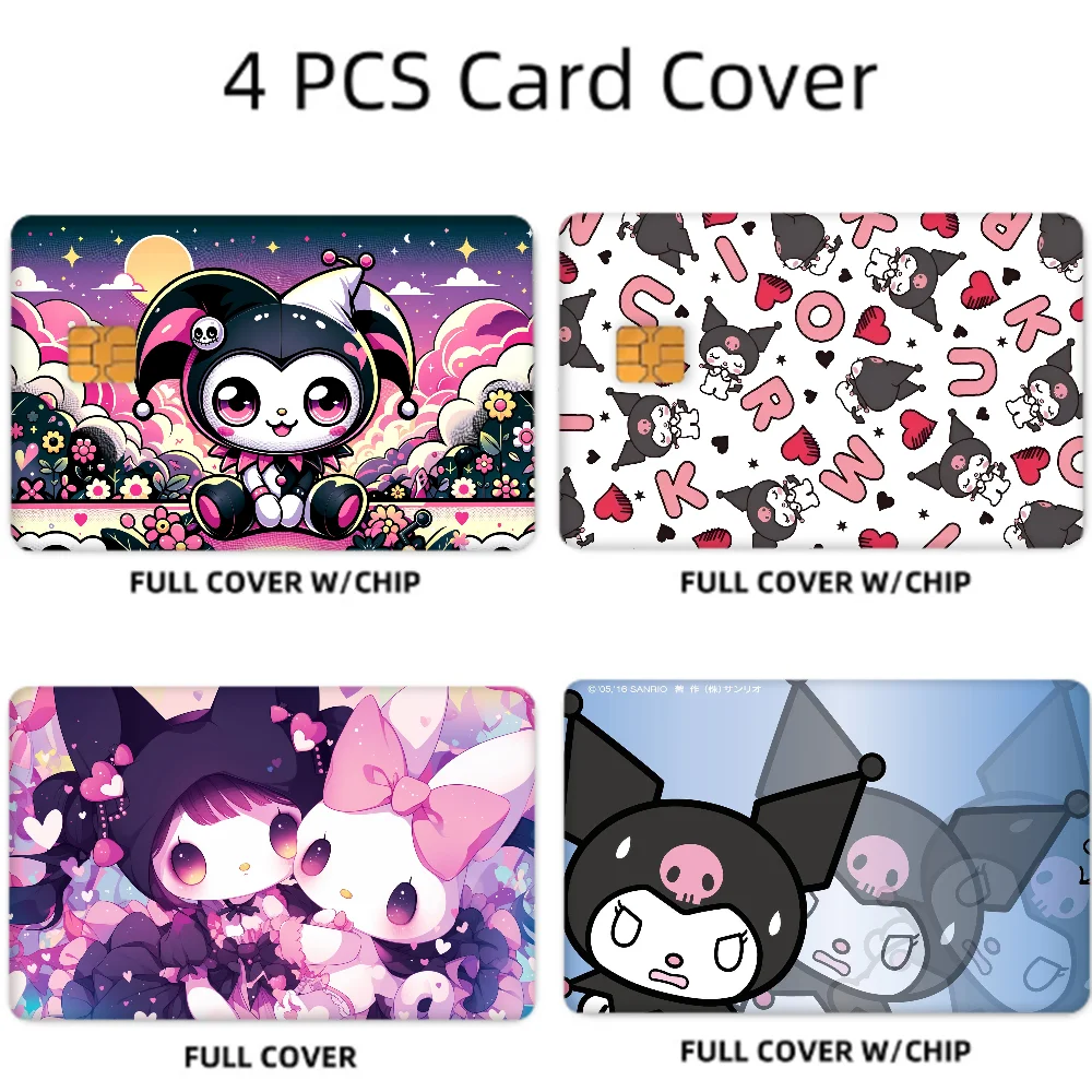 Kuromi Credit Card Stickers Set - Waterproof & Anti-Scratch