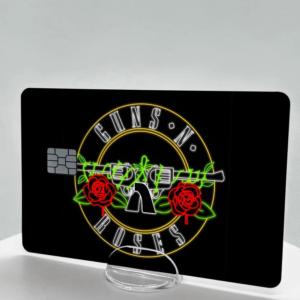 Guns N' Roses Anime Card Stickers Set (4 Pcs)