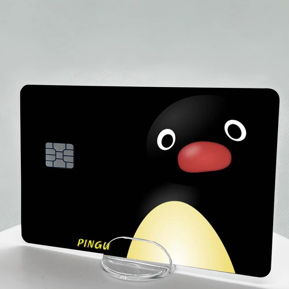 P-Pingu Waterproof Credit Card Stickers Anti-Scratch Gift