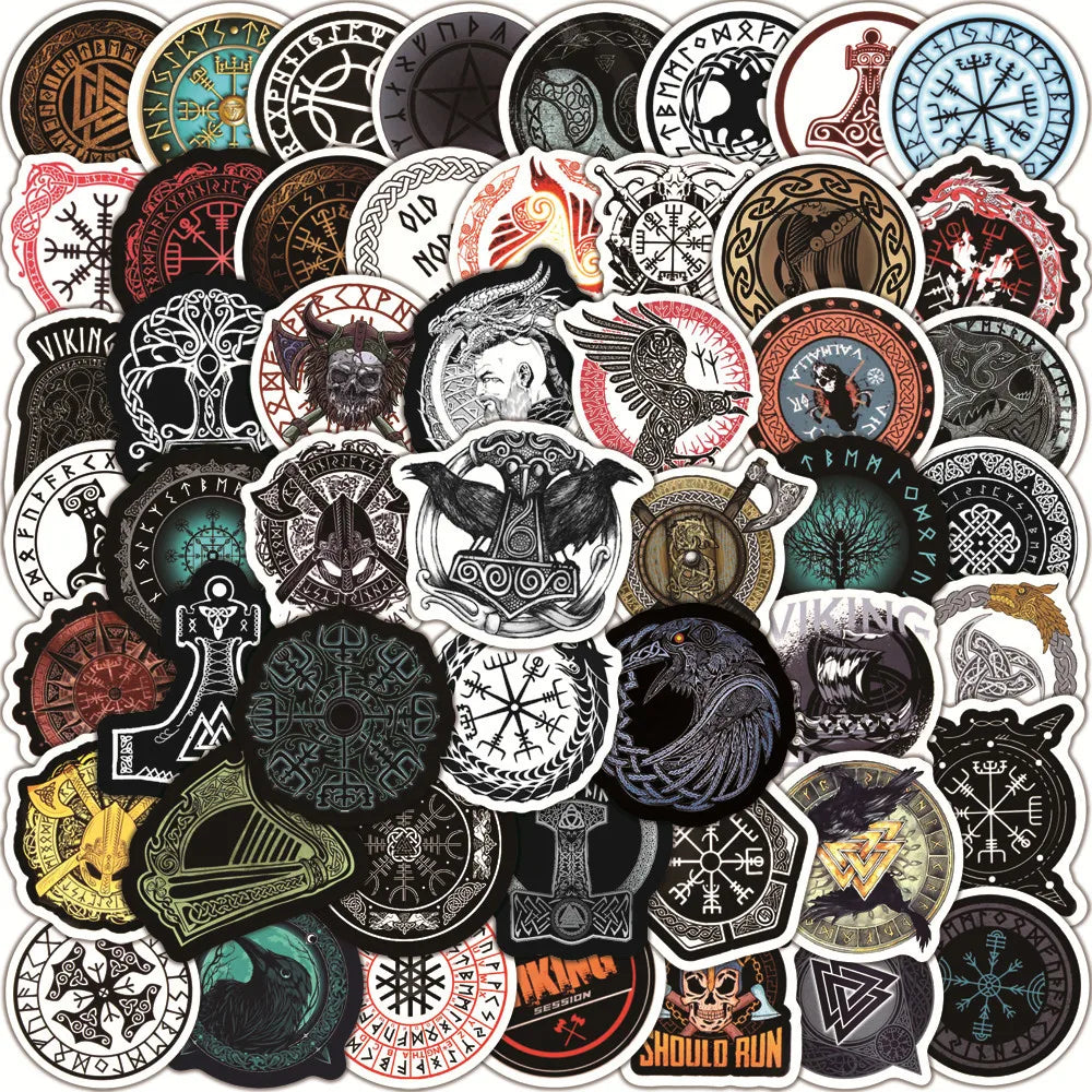 Viking Graffiti Stickers 10/50/100pcs for DIY Fridge Helmet Skateboard Laptop