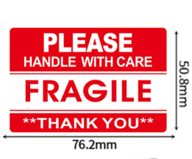 100PCS Fragile Handle With Care Stickers