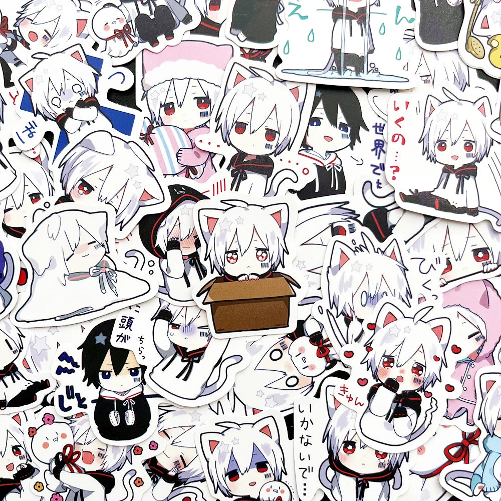 Mafumafu Anime Singer Sticker Pack (10/50PCS) for Bicycle, Scooter, Car, Helmet, Laptop, Computer Wholesale
