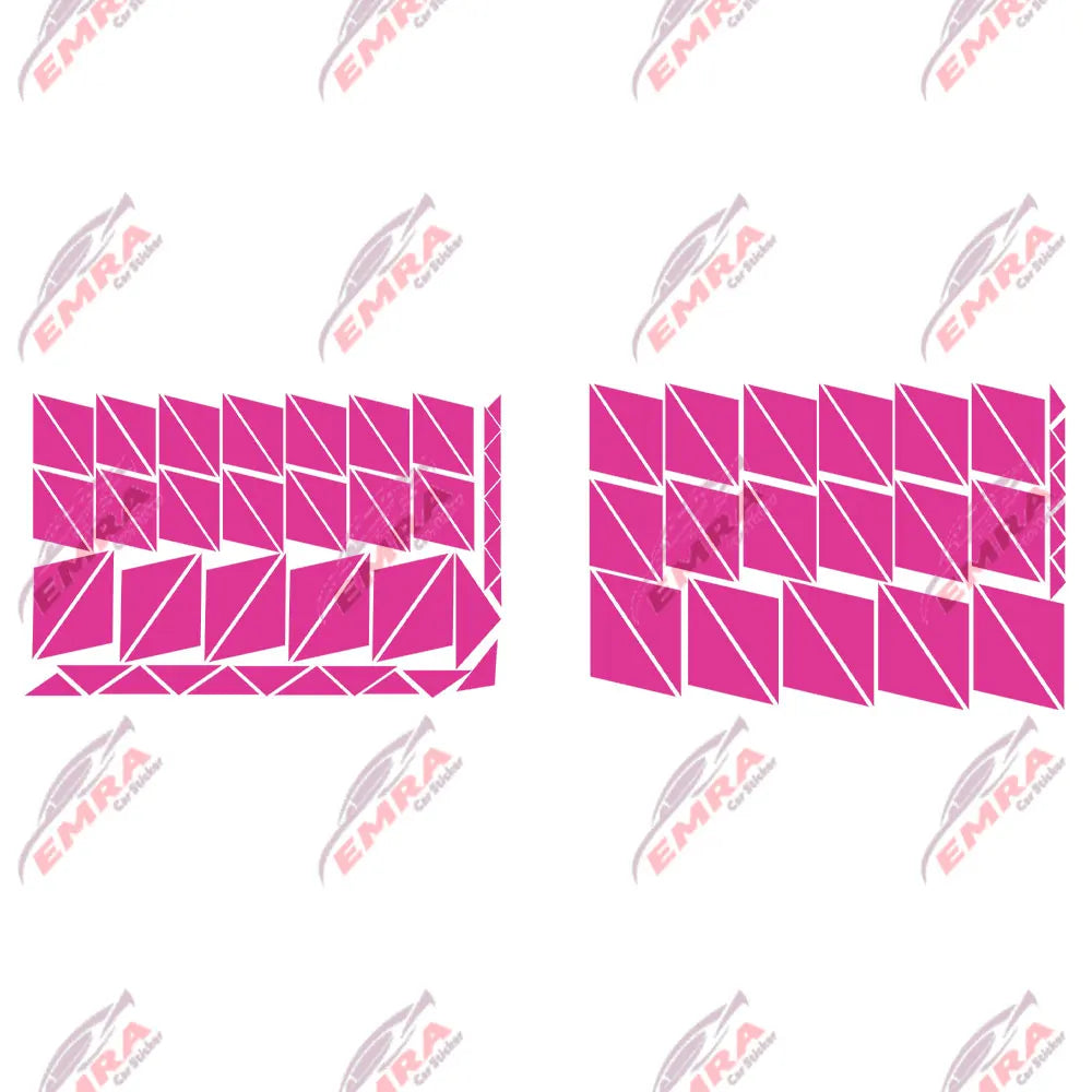 102PCS Angular Shape Sticker For Car Accessories Decoration Side Camouflage Kit Wrap Camo Tuning Styling Waterproof Vinyl Decals