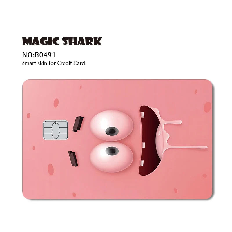 SpongeBob Patrick PVC Card Sticker Skin