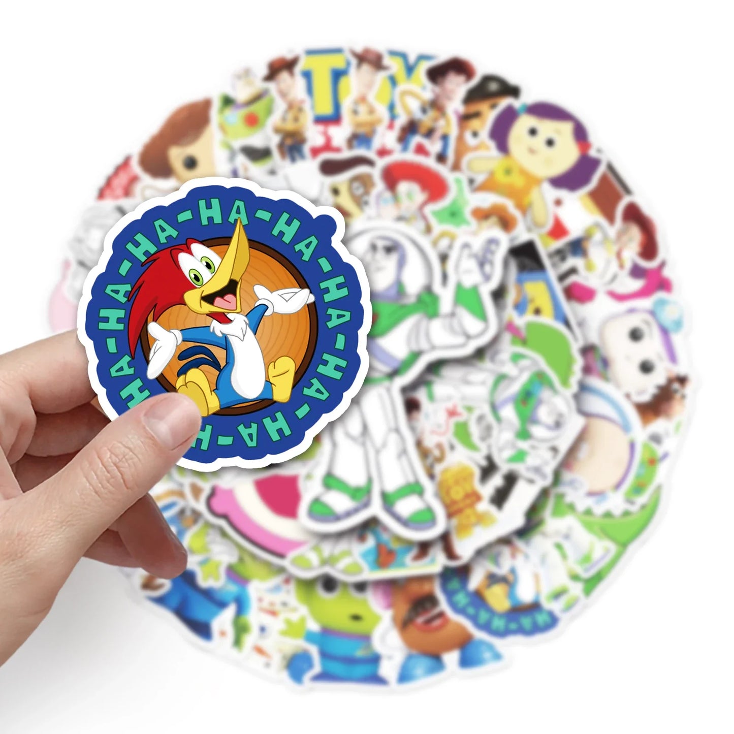 50Pcs MINISO Cartoon Waterproof Vinyl Stickers for Skateboard Snowboard Decal
