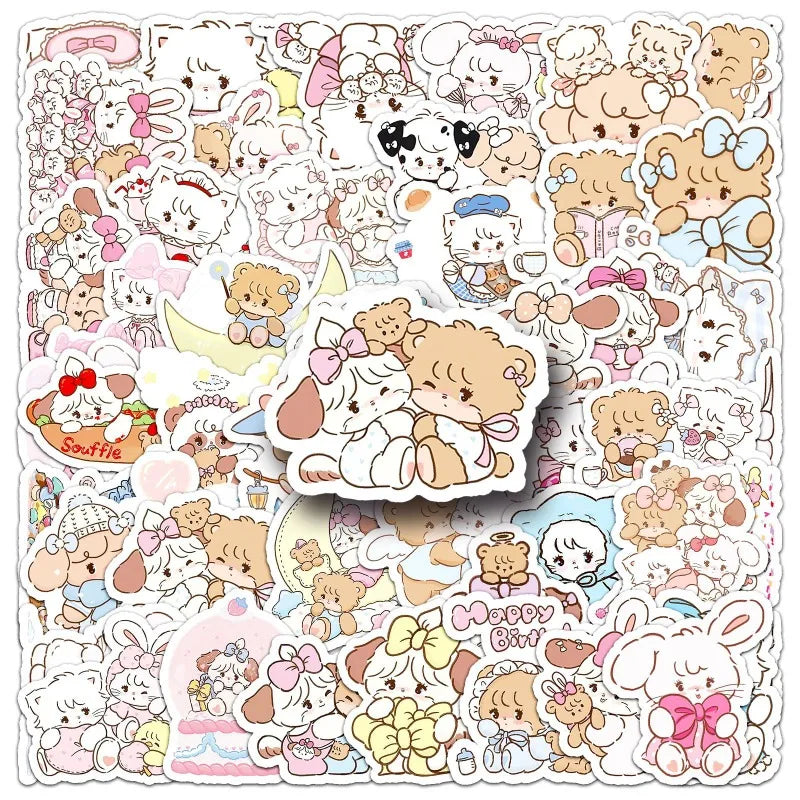 56pcs Mikko Graffiti Stickers for Laptop, Phone, Scooter, Water Bottle, Stationery, Suitcase, Refrigerator
