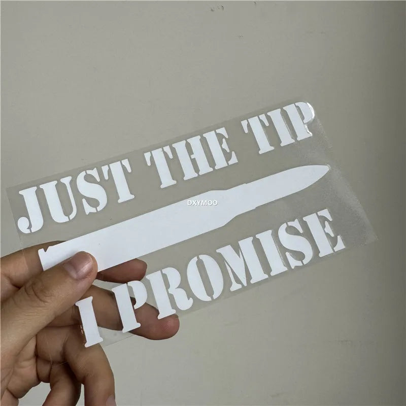 Just The Tip Car Sticker Vinyl Decal for Truck Window
