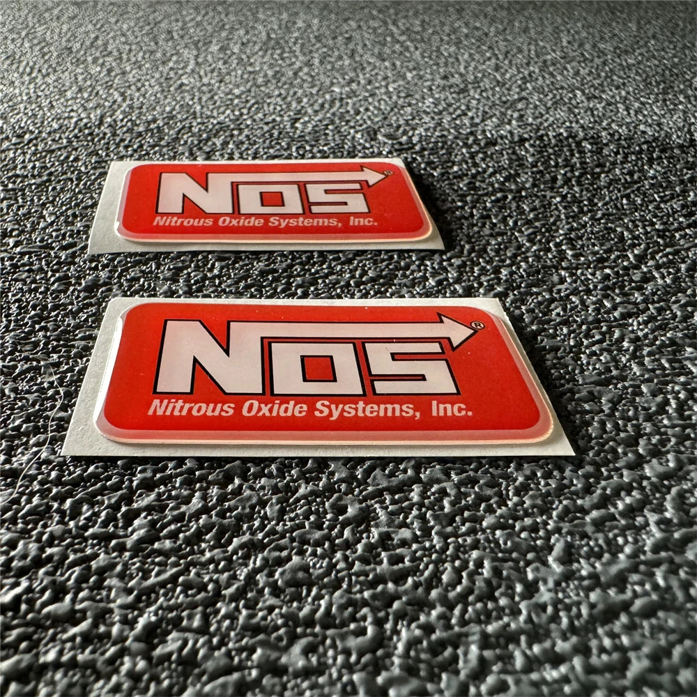 NOS Nitrous Oxide 3D Crystal Decal Sticker