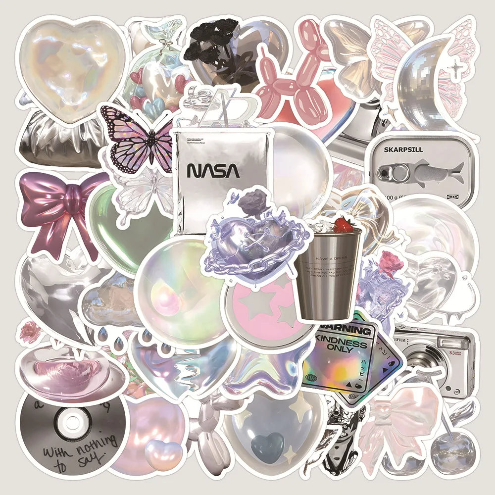 3D VSCO Cartoon Stickers for DIY Scrapbook, Notebook, Suitcase, Phone, Laptop, Guitar - 10/30/60pcs