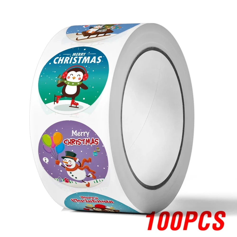 Christmas Party Stickers: Gift Box & Baking Seals