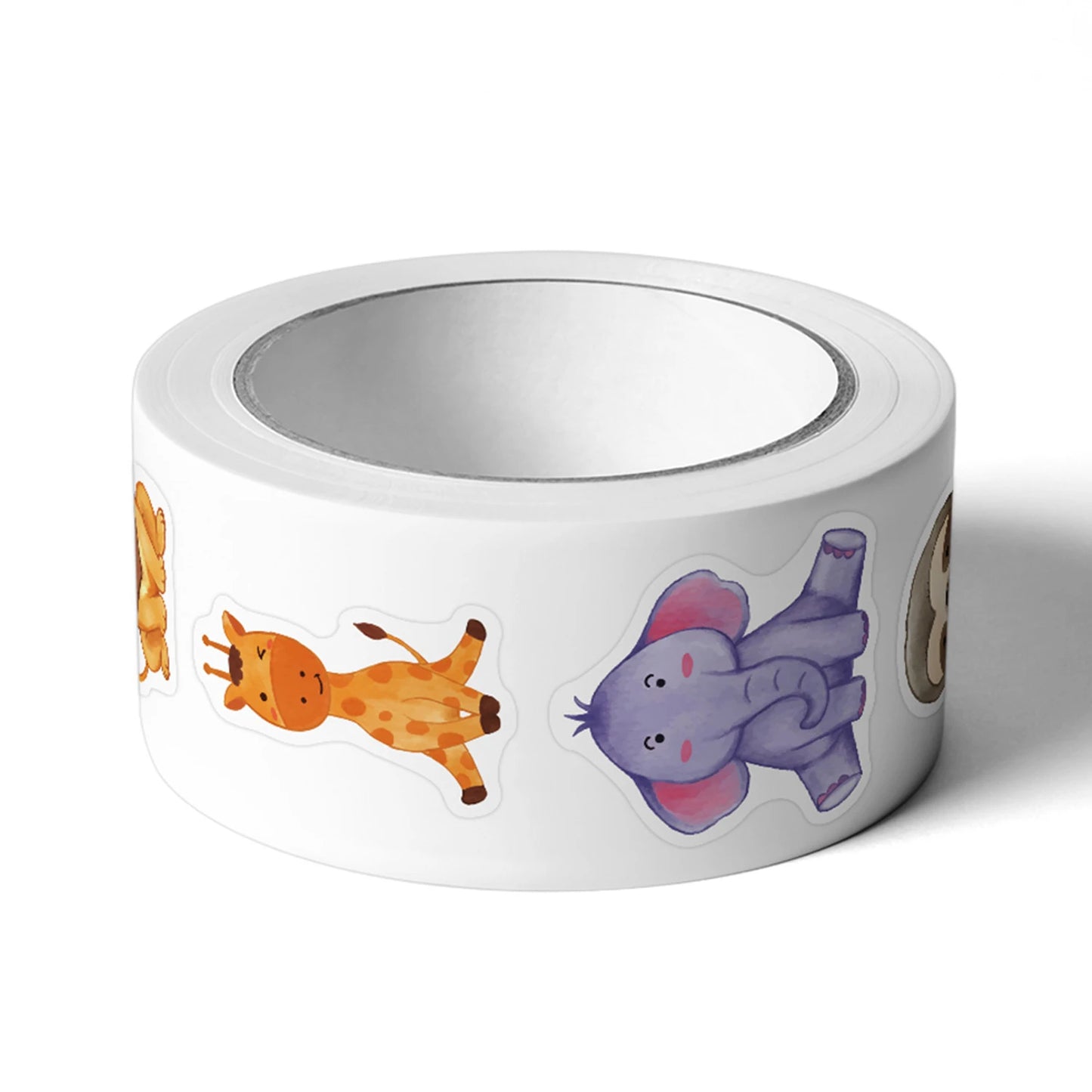 100-500pcs Animals Cartoon Reward Label Sealing Thank You Sticker Stationery DIY Decoration Scrapbooking School Supplies