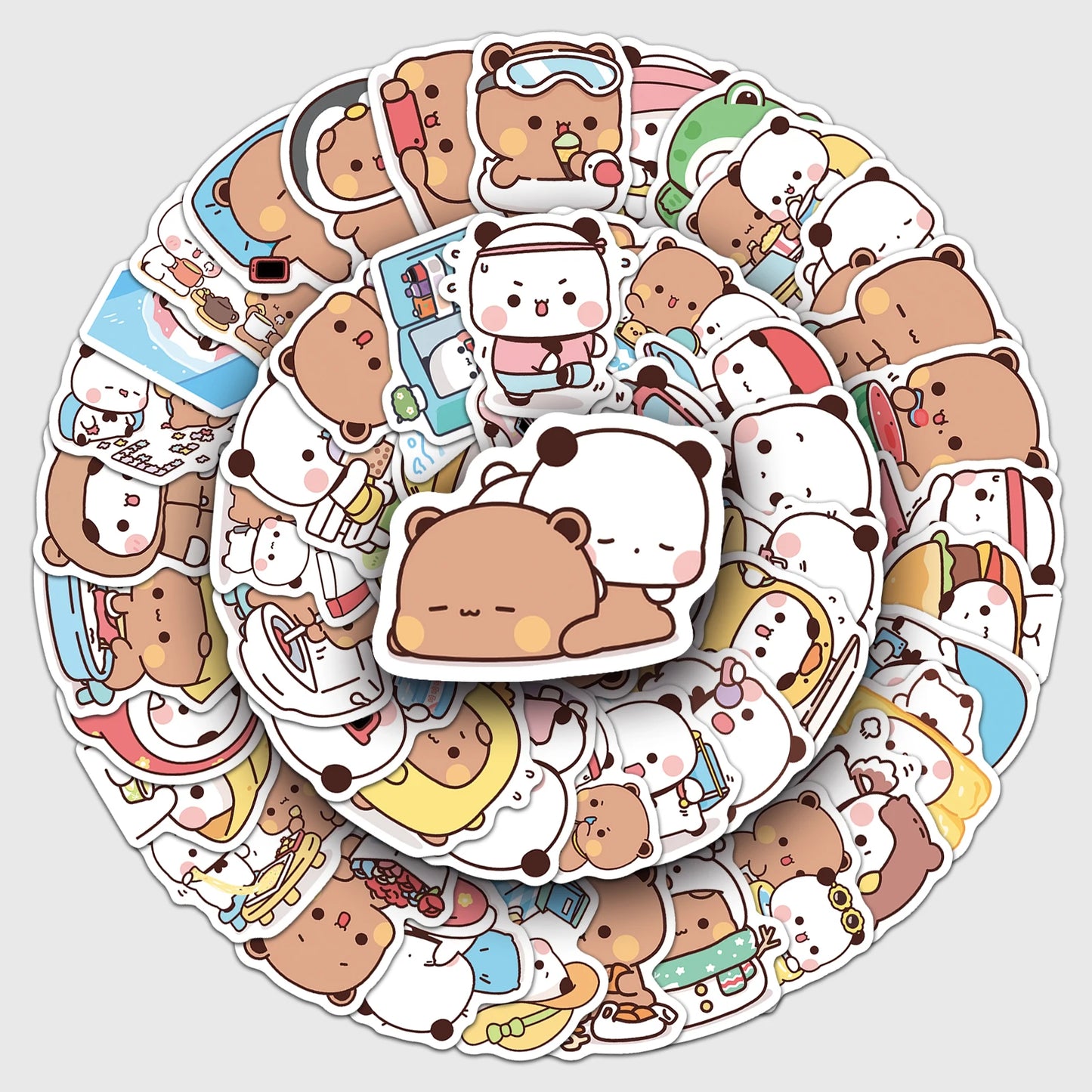 50Pcs Cartoon Waterproof Skateboard Stickers Retro Decals