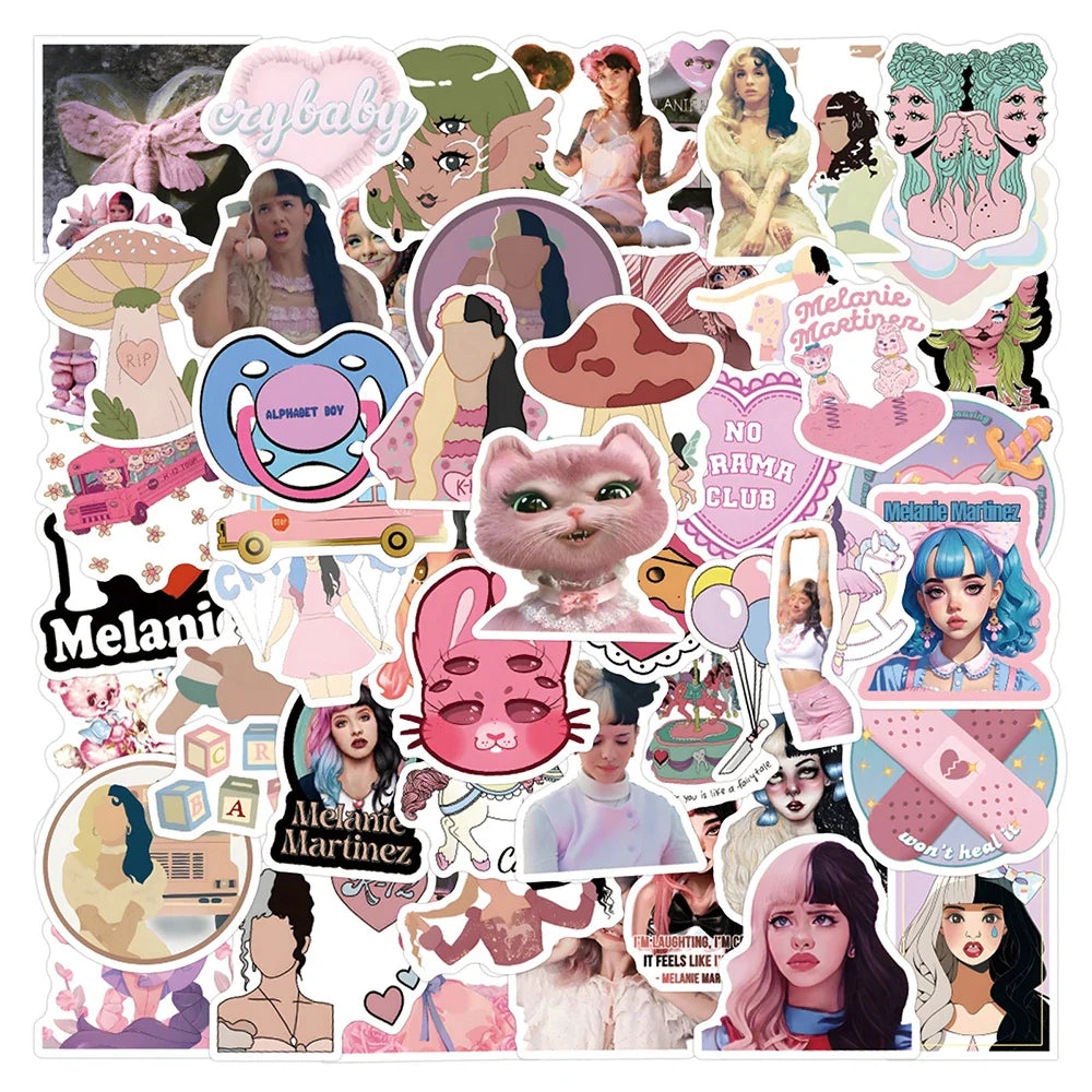 Melanie Martinez Stickers 10/30/60pcs Aesthetic Decals for Laptop Phone Suitcase
