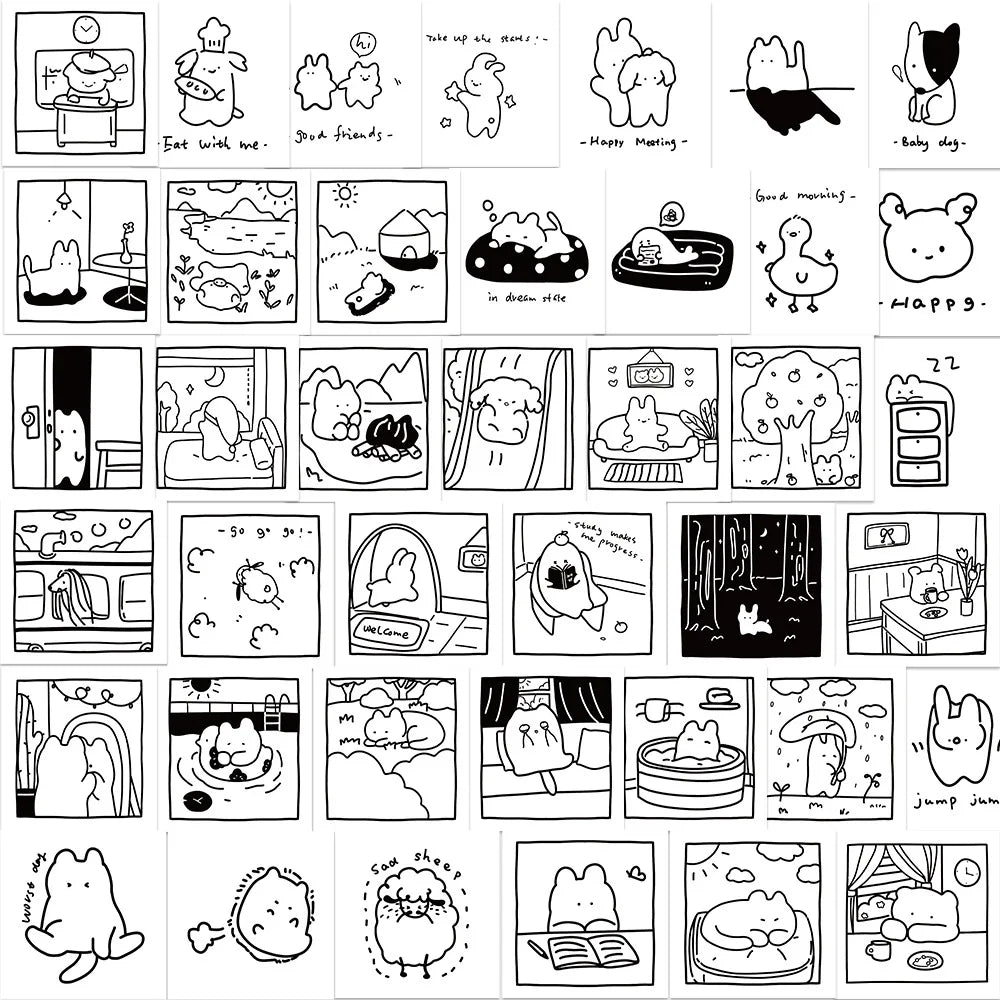Animal Stickers Pack: Laptop, Luggage, Phone, Car, Kids Gift