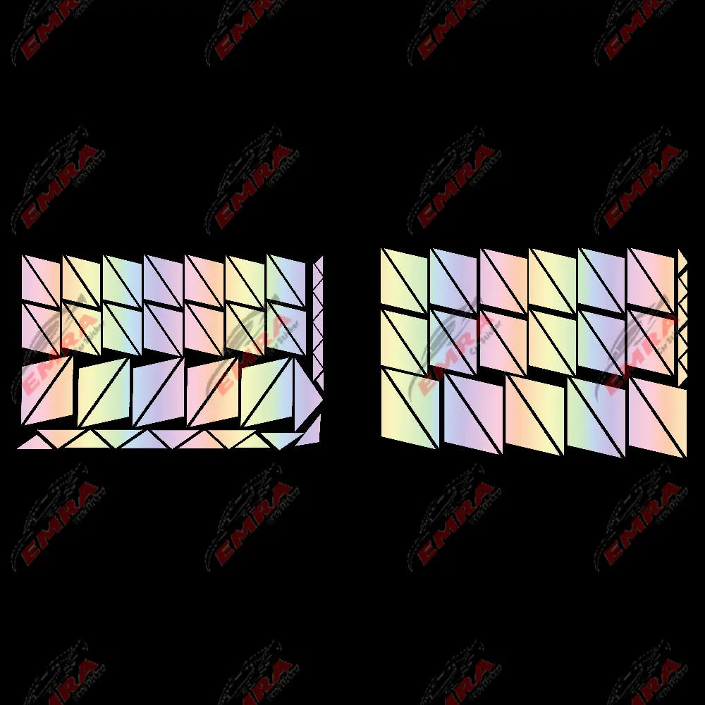 102PCS Angular Shape Sticker For Car Accessories Decoration Side Camouflage Kit Wrap Camo Tuning Styling Waterproof Vinyl Decals