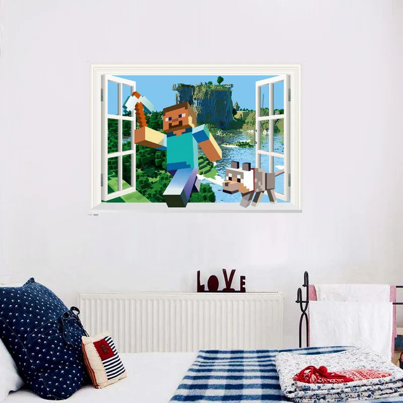 3D Cartoon Wall Stickers for Kids - PVC Eco-Friendly Decor Gifts
