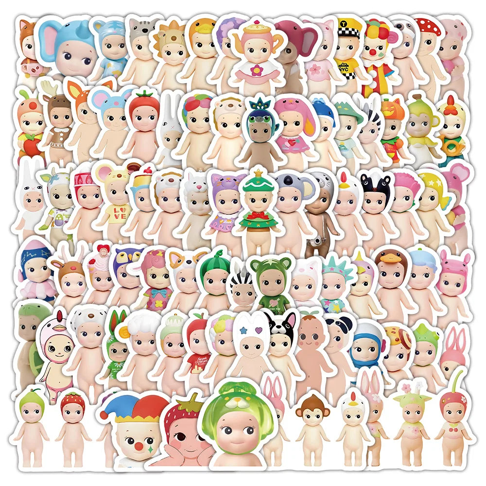 Kawaii Sonny Angel Stickers Cartoon Decals DIY Decoration Stationery Phone Fridge