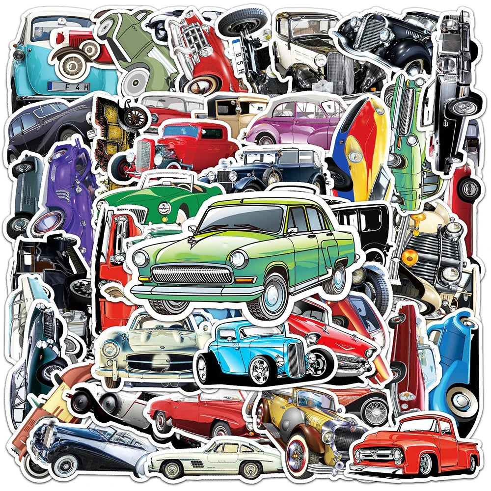 Retro JDM Racing Car Stickers Vinyl Decals for Laptop Motorcycle Luggage Bike Toy
