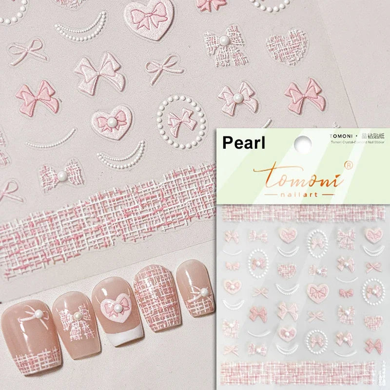 Poker Heart Spade 3D Nail Art Stickers Decals