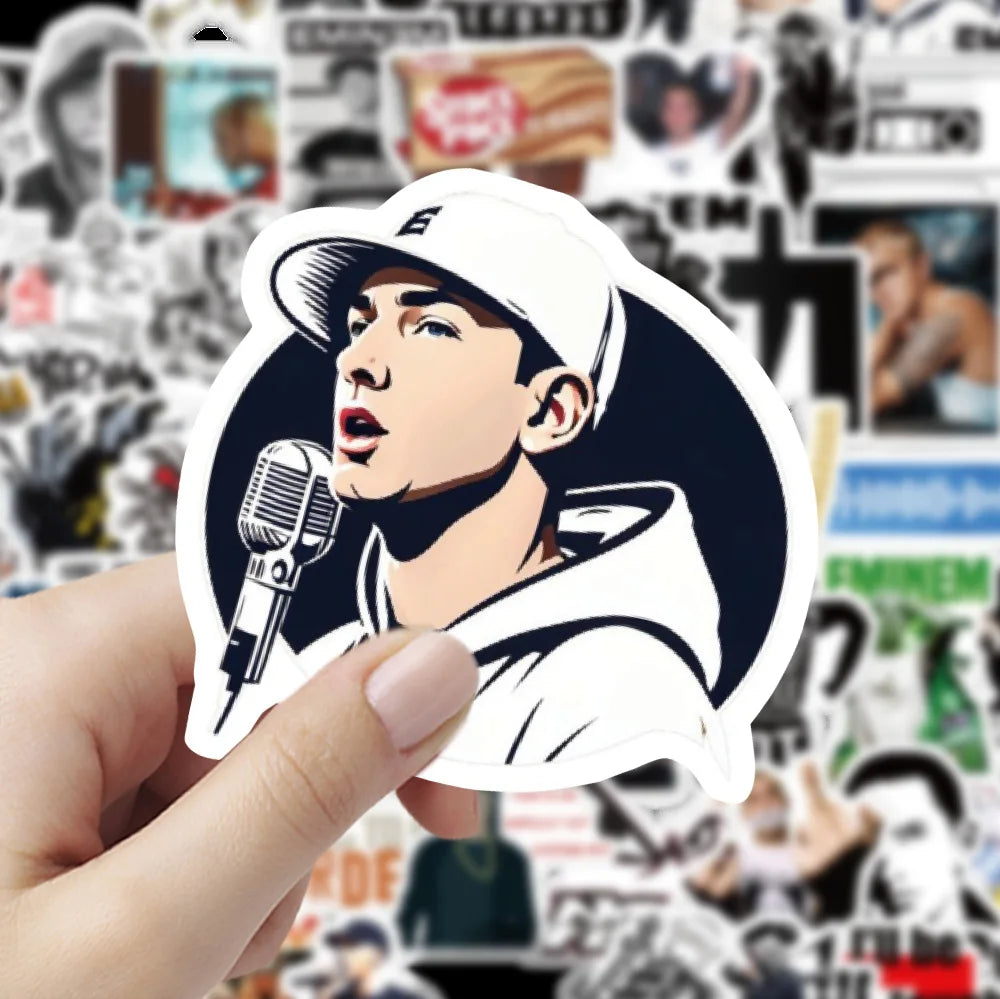 Killer White Detroit Rapper Eminem Sticker Pack