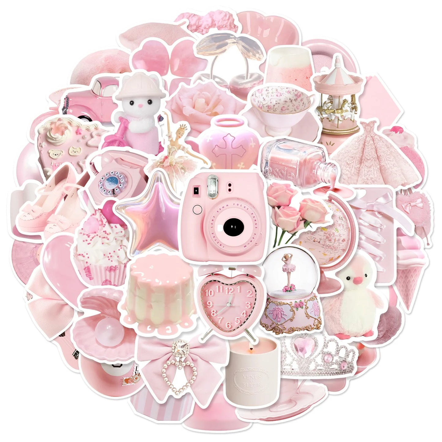 Vsco Pink Girls Graffiti Stickers for Phone, Laptop, Skateboard, Guitar, Water Bottle - Waterproof PVC 10/30/50PCS