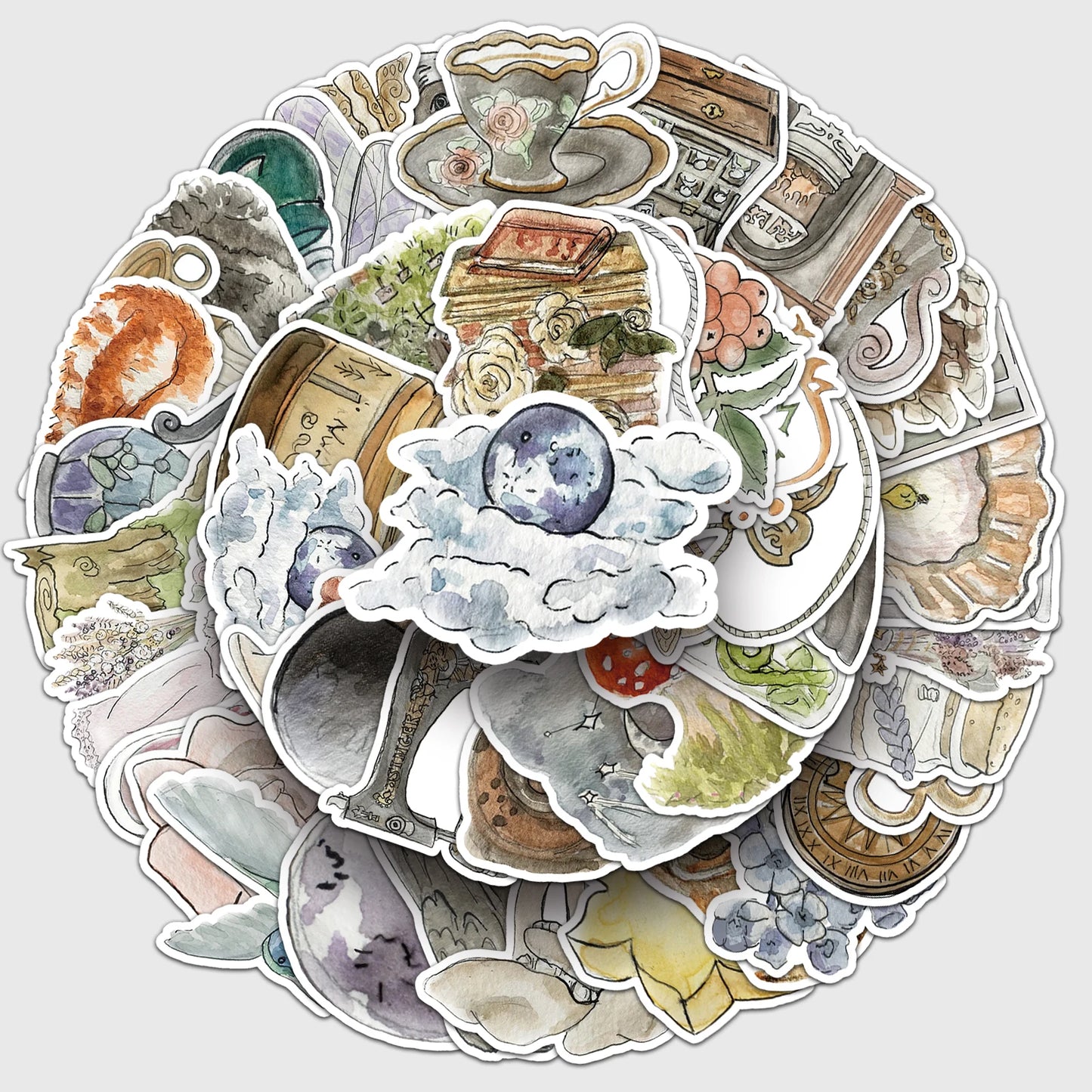 50Pcs Cute Waterproof Cartoon Vinyl Stickers for Skateboard, Snowboard, Home Decor