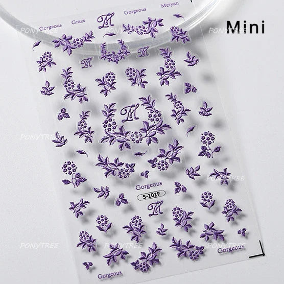 Chrysanthemum Jade Nail Art Stickers Decals