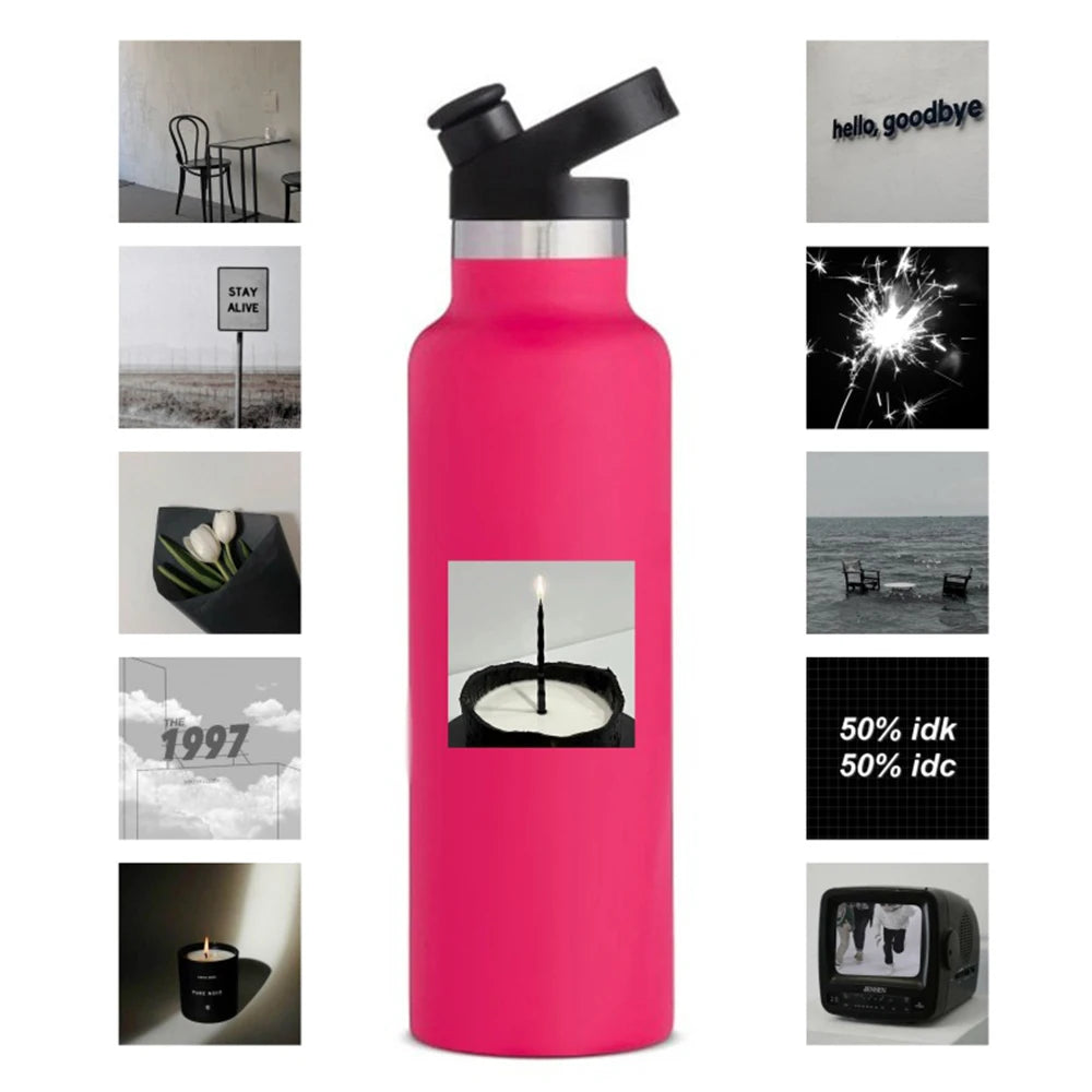 10/30/63PCS Black White Simple Stickers Aesthetics Ins Style Decals DIY Phone Motorcycle Laptop Notebook Car Sticker Kids Toy