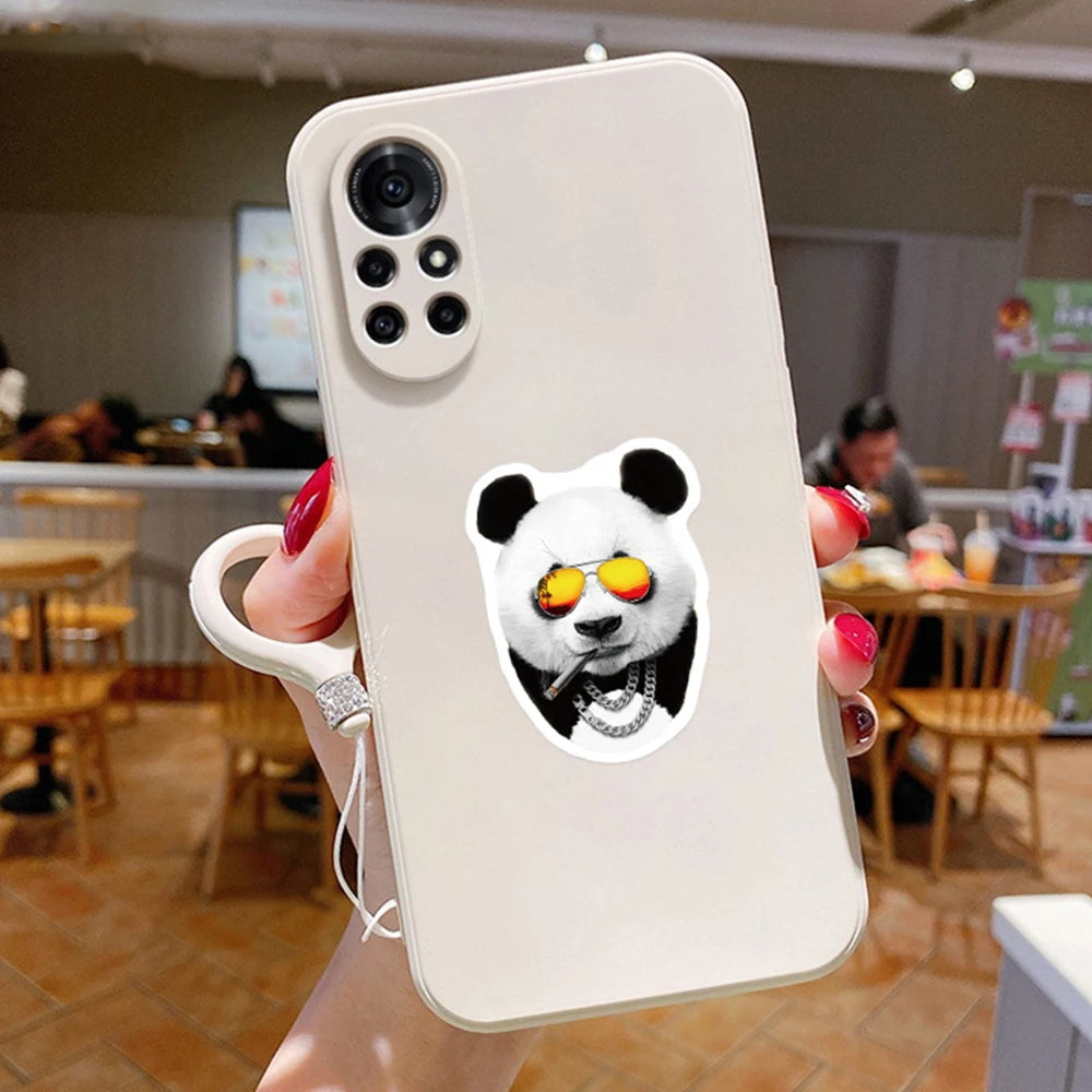10/30/50PCS Funny Hip Hop Glasses Animals Stickers for Kids Toy Gift DIY Laptop Phone Fridge Helmet Car Sticker Graffiti Decals