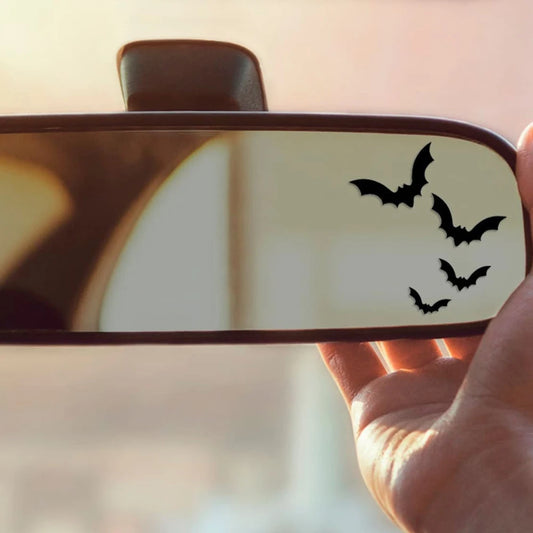 Halloween Bat Car Rearview Mirror Stickers Waterproof