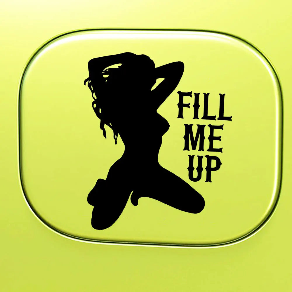Sexy Car Fuel Tank Sticker - Waterproof Vinyl Decal