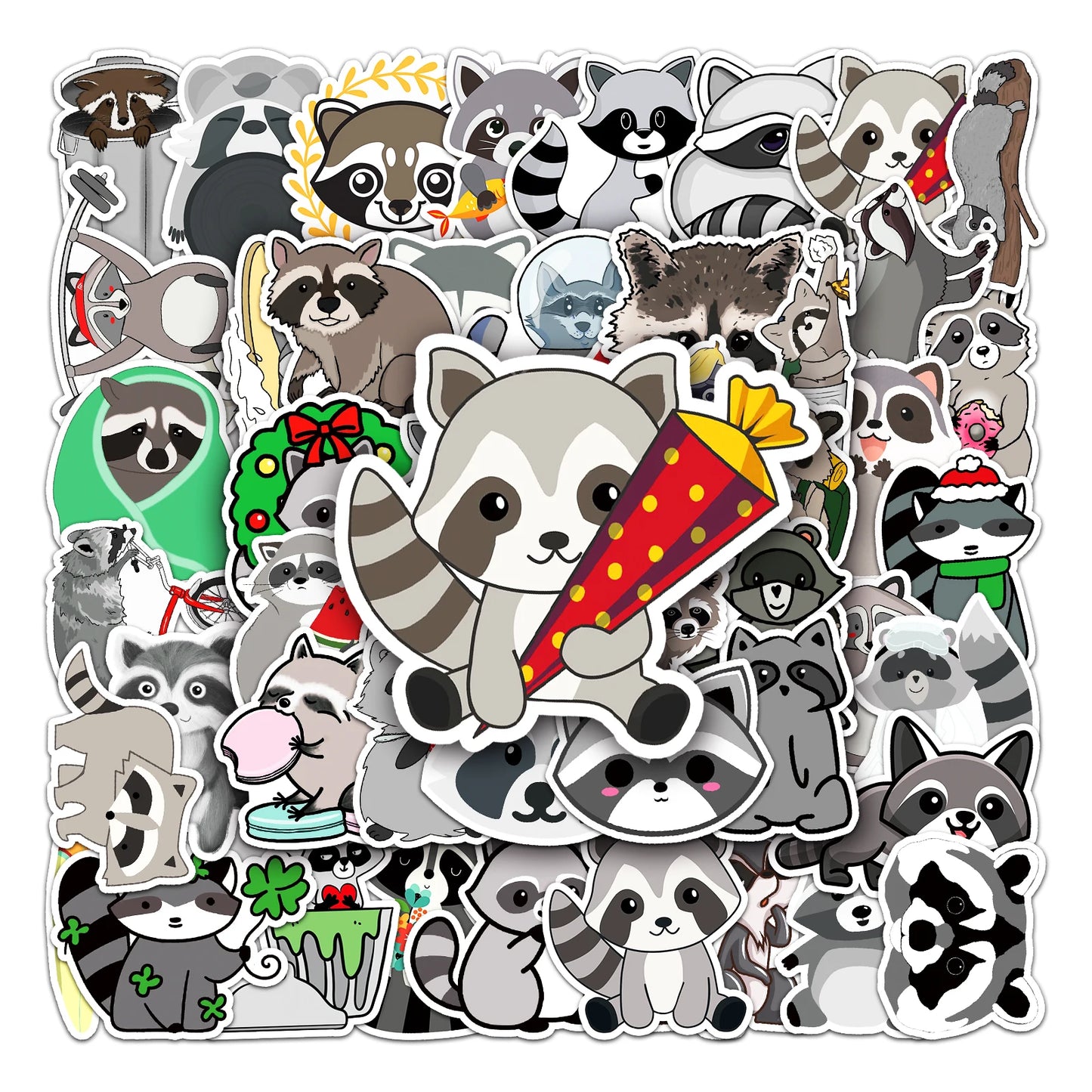 50Pcs Cartoon Waterproof Vinyl Stickers for Skateboard Snowboard