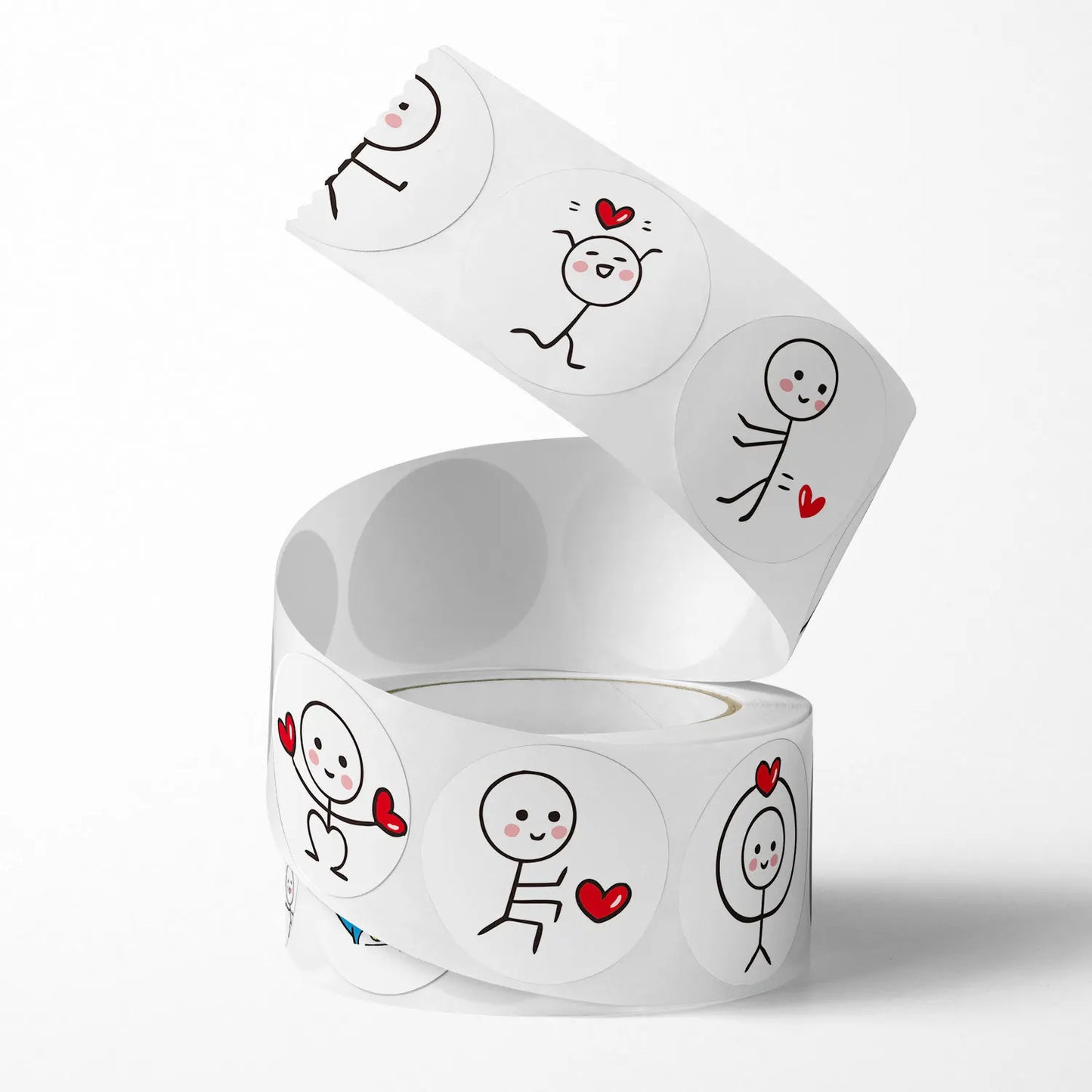100-500Pcs Stickers Love Labels for Wedding Valentine's Day Holiday Gift Decoration Envelope Sealing Stickers Scrapbooking