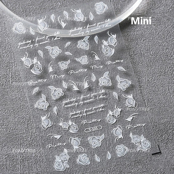 Cosmos Daisy Chrysanthemum Nail Art Stickers Decals
