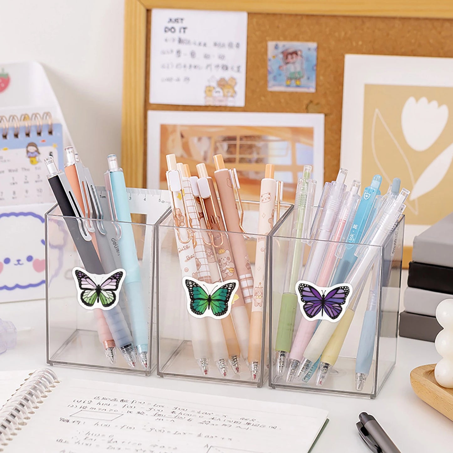 100-500pcs Cute Colorful Butterfly Stickers Handmade Stickers Party Gifts Decorative Labels Scrapbook Stationery Stickers