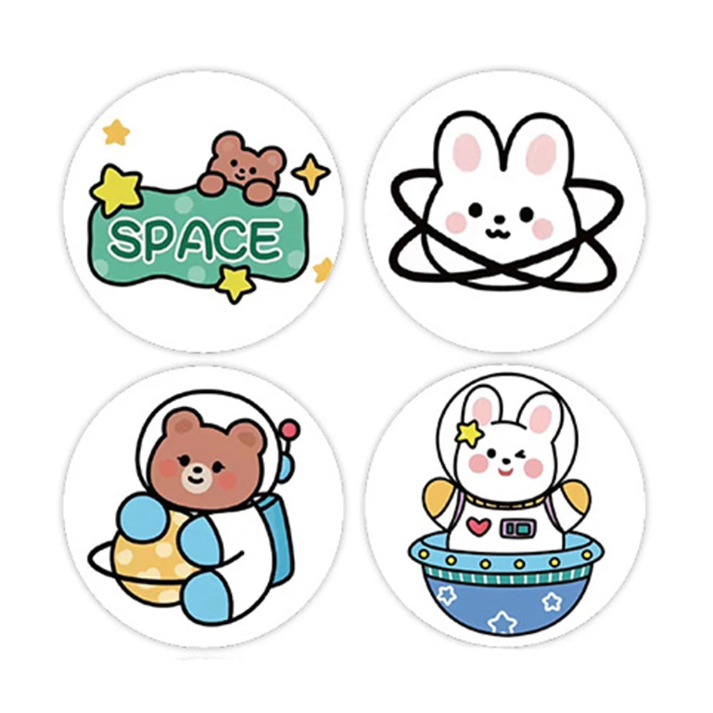 100-500pcs Children Reward Encouragement Sticker Cartoon Cute Sticker Birthday/holiday Party Gift Packaging Sealing Decor Lables
