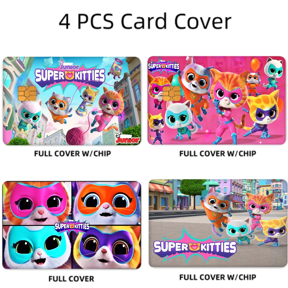 Credit Card Skin Stickers Set (4pcs) Waterproof & Anti-scratch