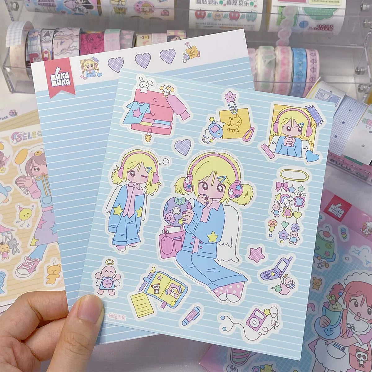 Kawaii Scrapbooking Stickers: Decorative Character Stickers for DIY Crafts, Album, Journal, Planner