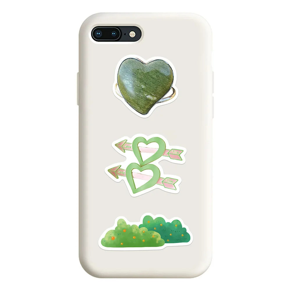 10/30/60PCS Ins Style Green Cartoon Cute VSCO Stickers Aesthetic Luggage Skateboard Phone Guitar Graffiti Sticker For Girls Kids