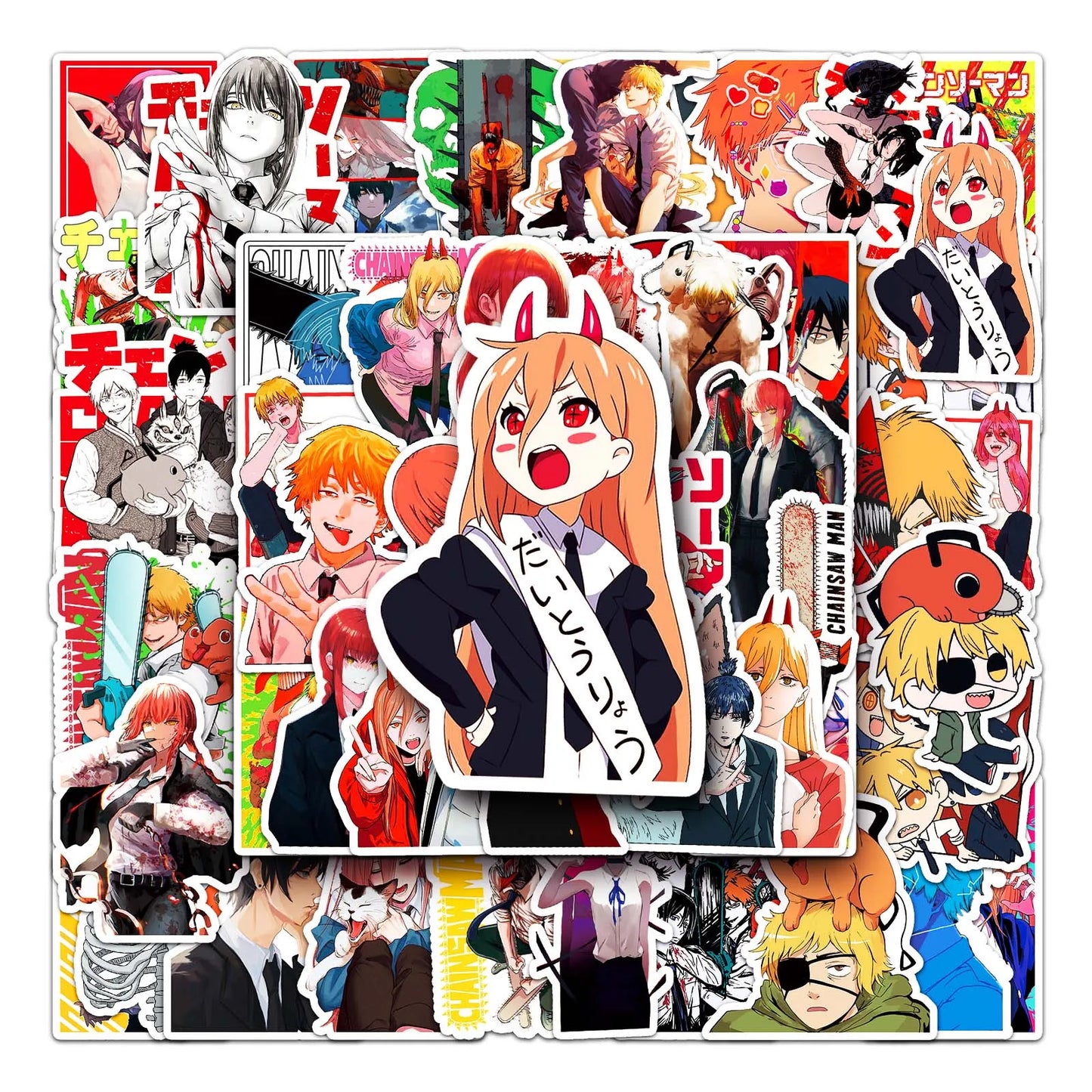 50Pcs Cartoon Cute Waterproof Vinyl Stickers for Kids Skateboard Snowboard Decals