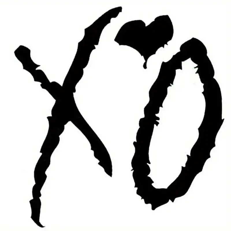XO Weekend Cuddle Kiss Funny Car & Truck Stickers