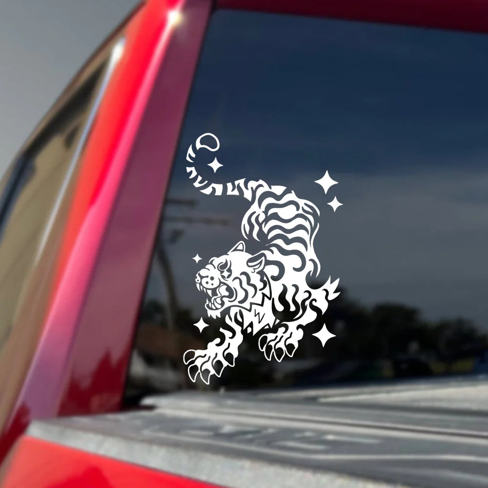 Tiger Car Window Stickers Waterproof Vinyl Decals