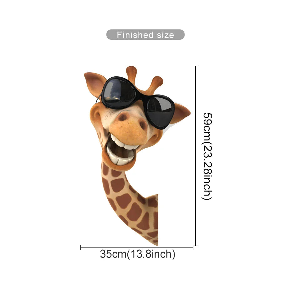 Giraffe Wall Stickers Nursery Decor Kids Room Decal