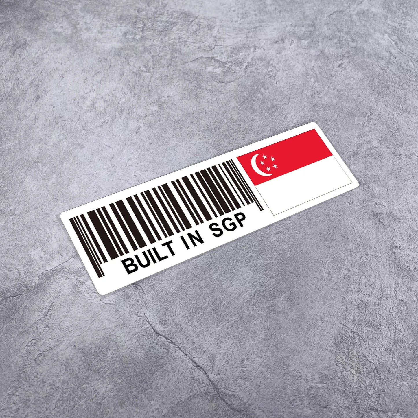 International Flag Barcode Stickers: Germany, USA, Italy
