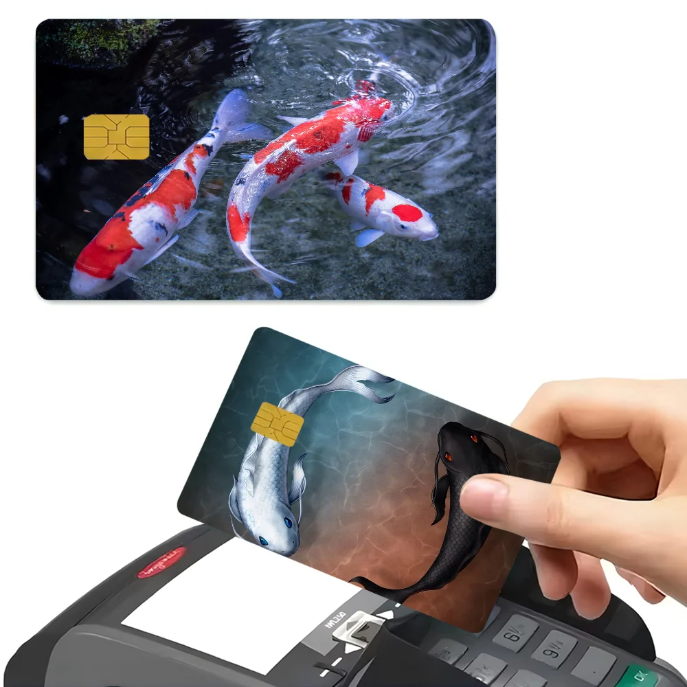 Koi Fish Debit Card Sticker Skin Cover