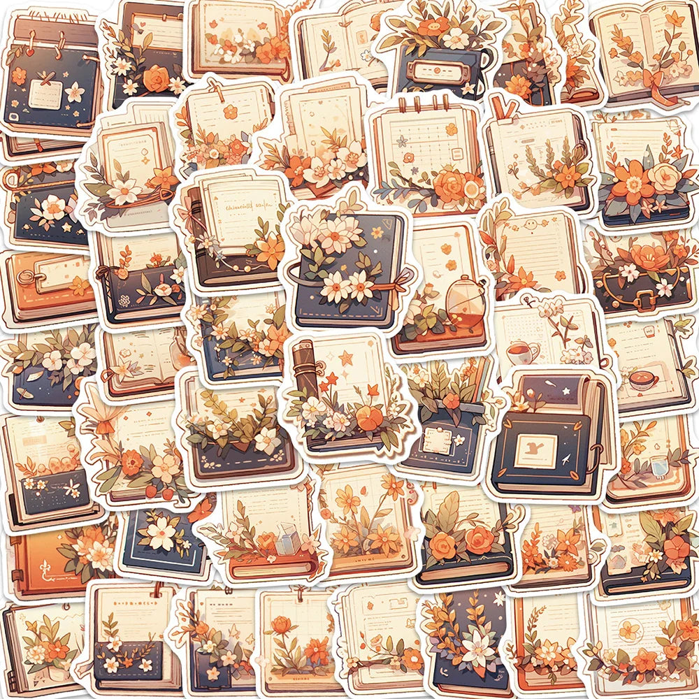 Cute Cartoon Flower Stickers for Notebook Laptop Phone - 10/30/50pcs